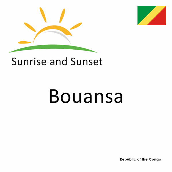 Sunrise and sunset times for Bouansa, Republic of the Congo