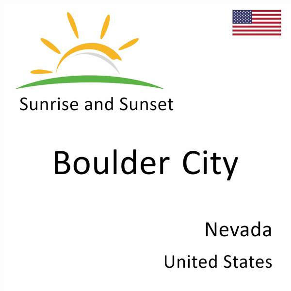 Sunrise and sunset times for Boulder City, Nevada, United States