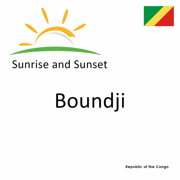 Sunrise and sunset times for Boundji, Republic of the Congo