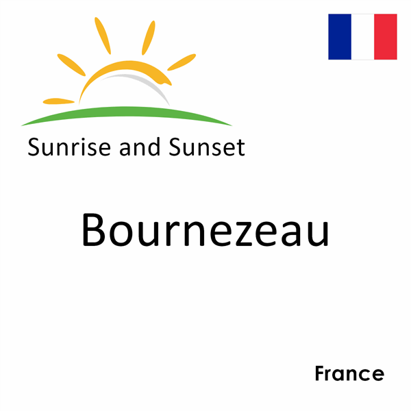 Sunrise and sunset times for Bournezeau, France