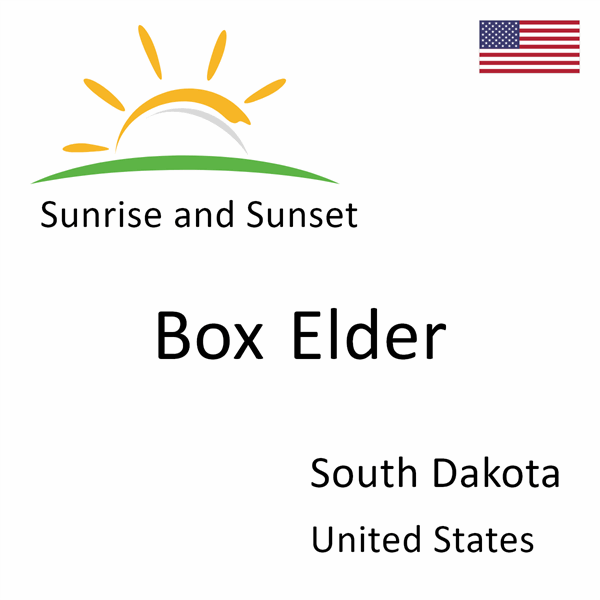 Sunrise and sunset times for Box Elder, South Dakota, United States