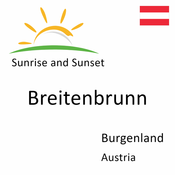 Sunrise and sunset times for Breitenbrunn, Burgenland, Austria