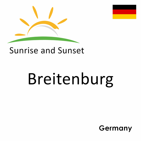 Sunrise and sunset times for Breitenburg, Germany