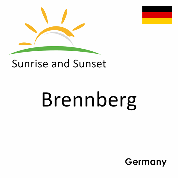 Sunrise and sunset times for Brennberg, Germany