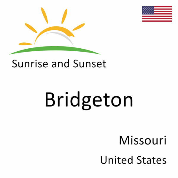 Sunrise and sunset times for Bridgeton, Missouri, United States