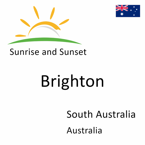 Sunrise and sunset times for Brighton, South Australia, Australia