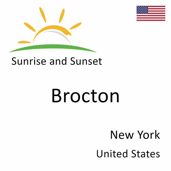 Sunrise and sunset times for Brocton, New York, United States