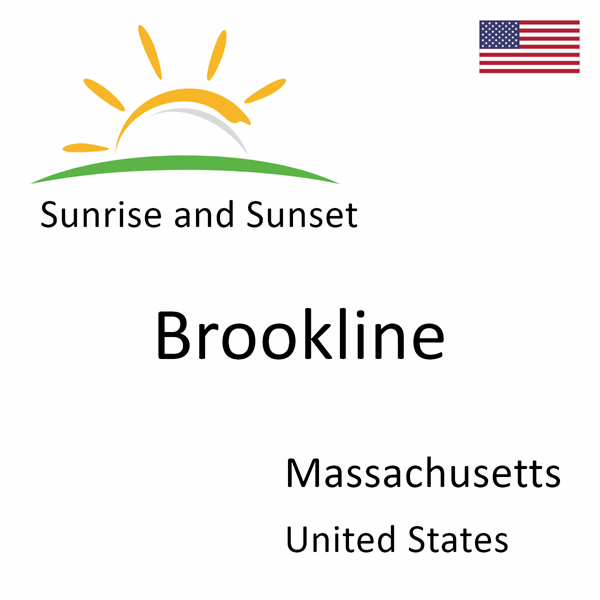 Sunrise and sunset times for Brookline, Massachusetts, United States