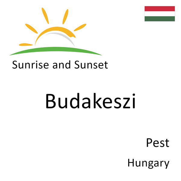 Sunrise and sunset times for Budakeszi, Pest, Hungary