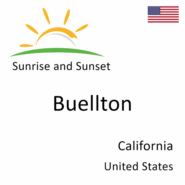 Sunrise and sunset times for Buellton, California, United States