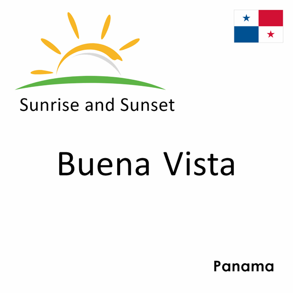 Sunrise and sunset times for Buena Vista, Panama