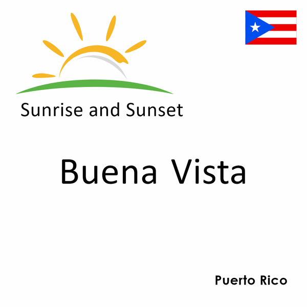 Sunrise and sunset times for Buena Vista, Puerto Rico