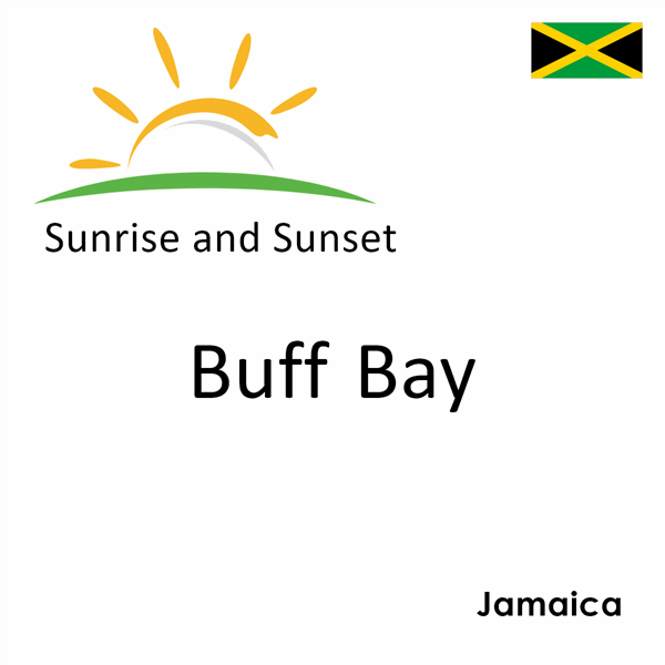 Sunrise and sunset times for Buff Bay, Jamaica