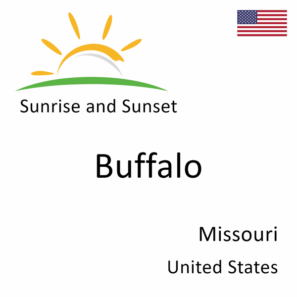 Sunrise and sunset times for Buffalo, Missouri, United States