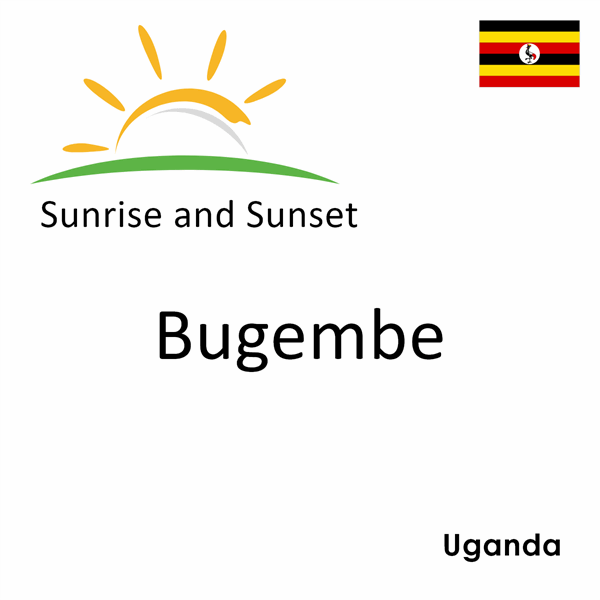 Sunrise and sunset times for Bugembe, Uganda