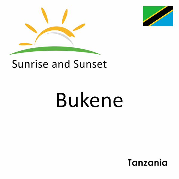 Sunrise and sunset times for Bukene, Tanzania