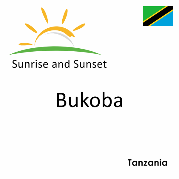 Sunrise and sunset times for Bukoba, Tanzania