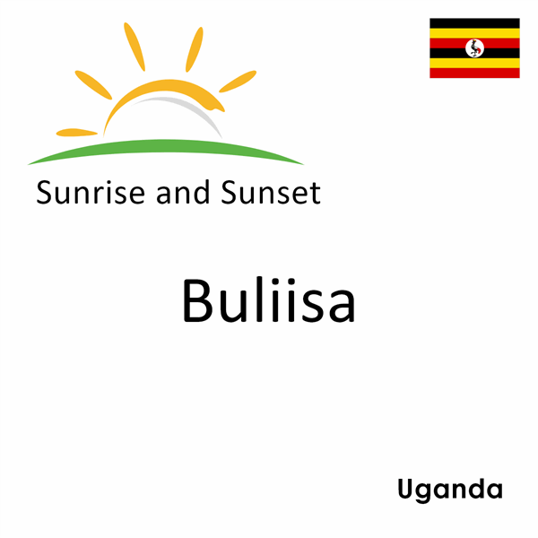 Sunrise and sunset times for Buliisa, Uganda