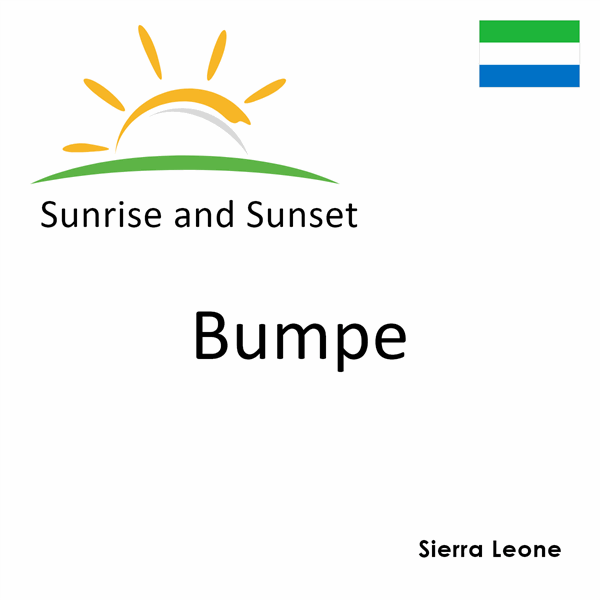 Sunrise and sunset times for Bumpe, Sierra Leone