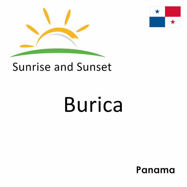 Sunrise and sunset times for Burica, Panama