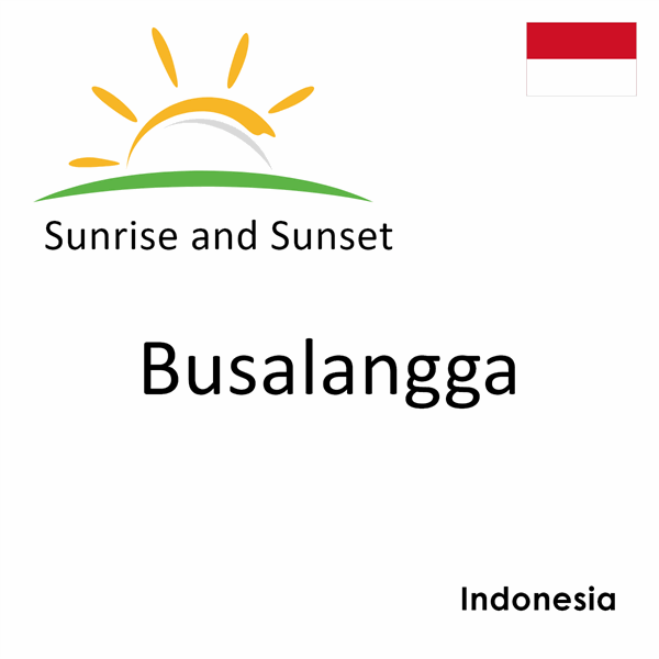 Sunrise and sunset times for Busalangga, Indonesia