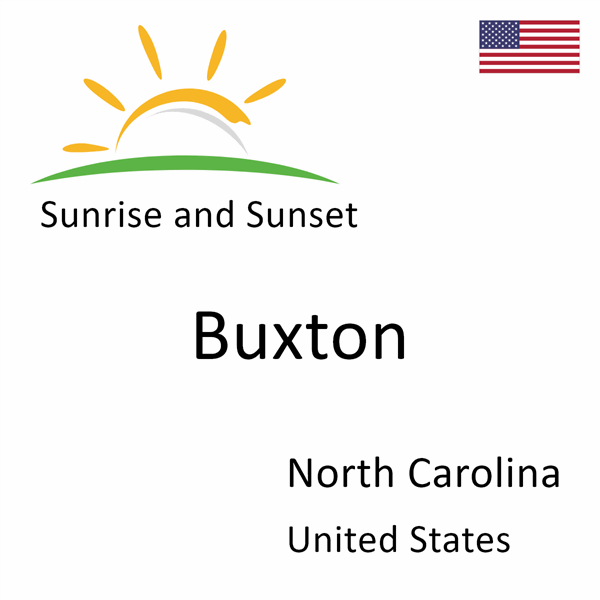 Sunrise and sunset times for Buxton, North Carolina, United States