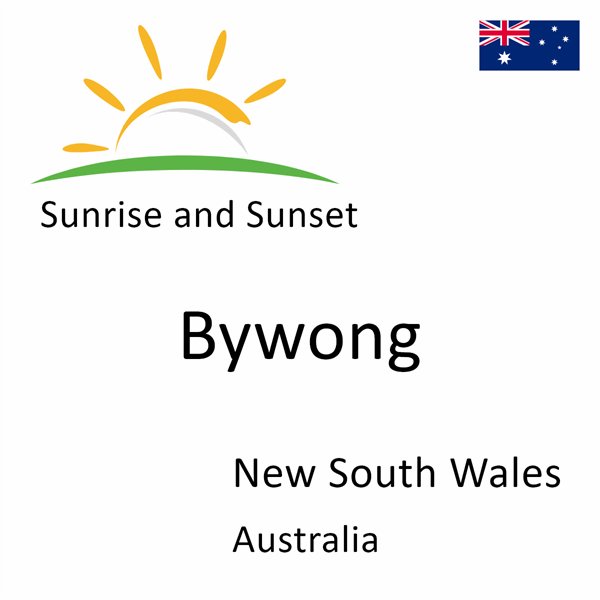 Sunrise and sunset times for Bywong, New South Wales, Australia