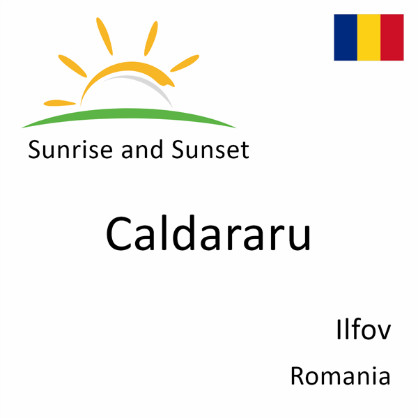 Sunrise and sunset times for Caldararu, Ilfov, Romania