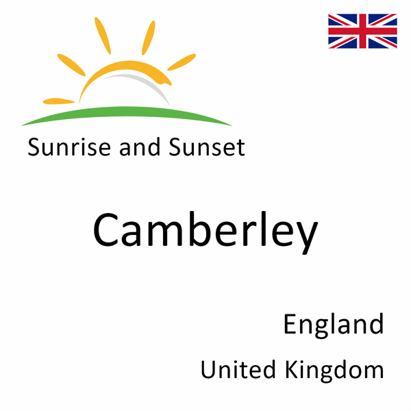 Sunrise and sunset times for Camberley, England, United Kingdom