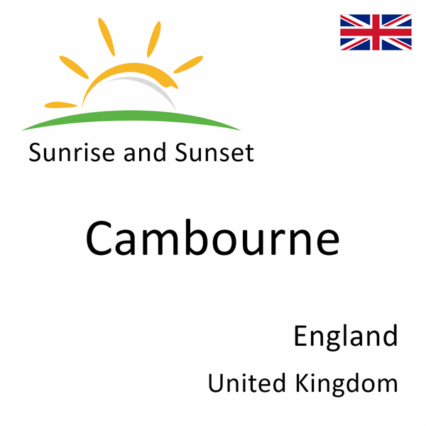 Sunrise and sunset times for Cambourne, England, United Kingdom
