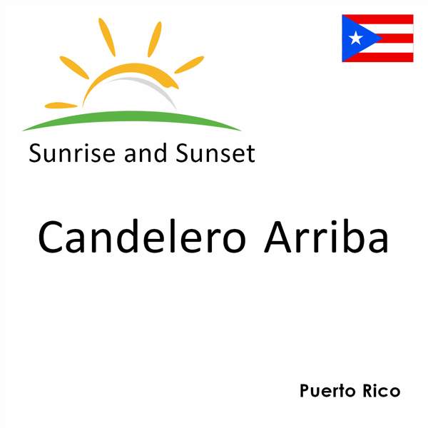 Sunrise and sunset times for Candelero Arriba, Puerto Rico