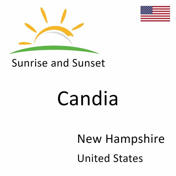 Sunrise and sunset times for Candia, New Hampshire, United States