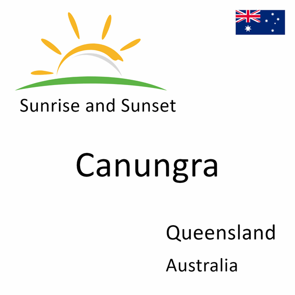 Sunrise and sunset times for Canungra, Queensland, Australia