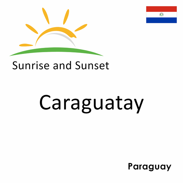 Sunrise and sunset times for Caraguatay, Paraguay