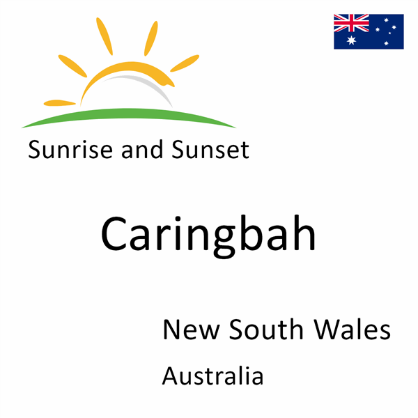 Sunrise and sunset times for Caringbah, New South Wales, Australia