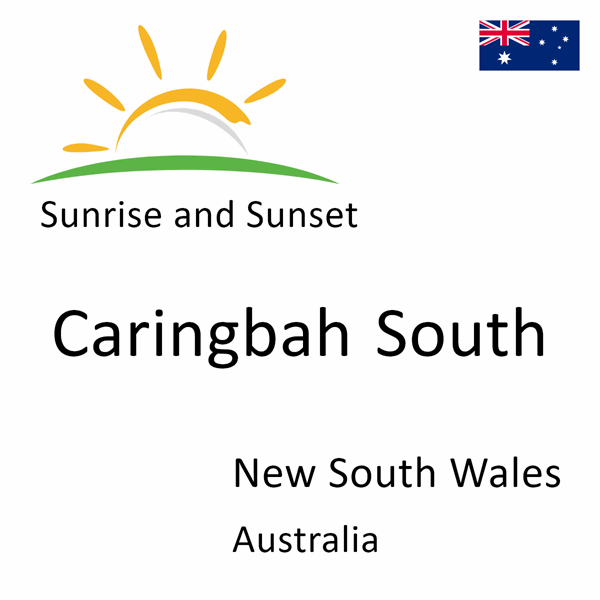 Sunrise and sunset times for Caringbah South, New South Wales, Australia