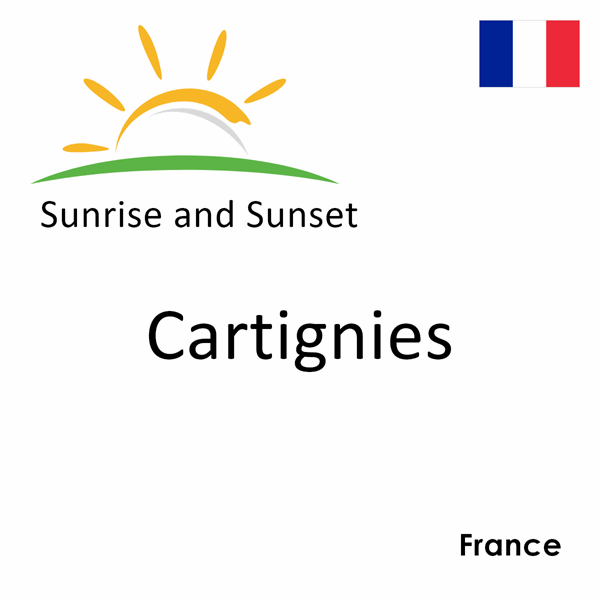 Sunrise and sunset times for Cartignies, France