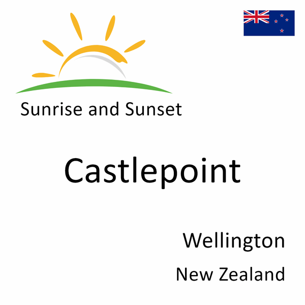 Sunrise and sunset times for Castlepoint, Wellington, New Zealand