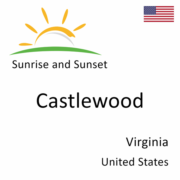 Sunrise and sunset times for Castlewood, Virginia, United States