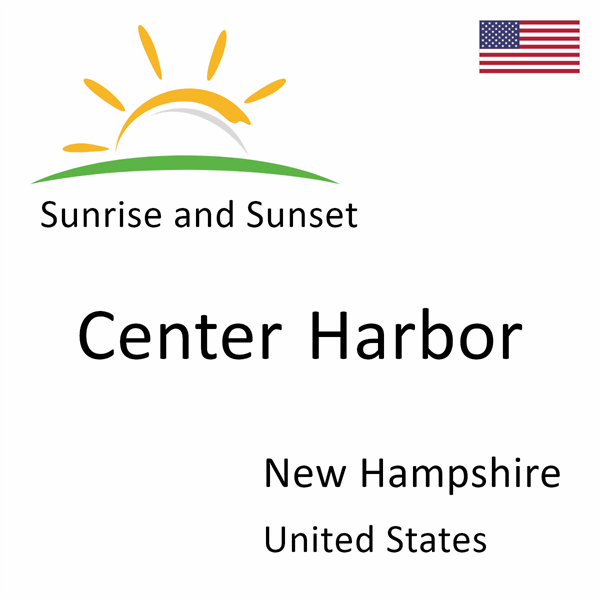 Sunrise and sunset times for Center Harbor, New Hampshire, United States