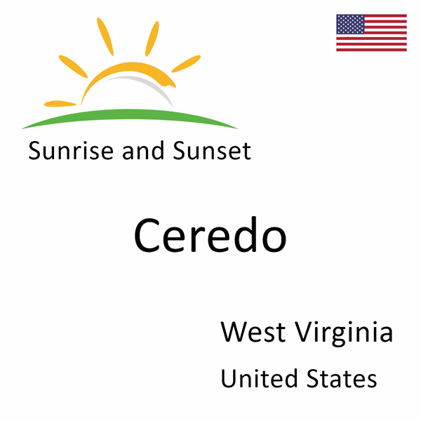 Sunrise and sunset times for Ceredo, West Virginia, United States