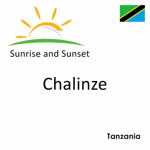 Sunrise and sunset times for Chalinze, Tanzania