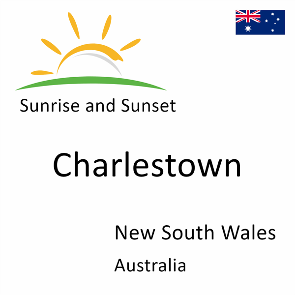 Sunrise and sunset times for Charlestown, New South Wales, Australia