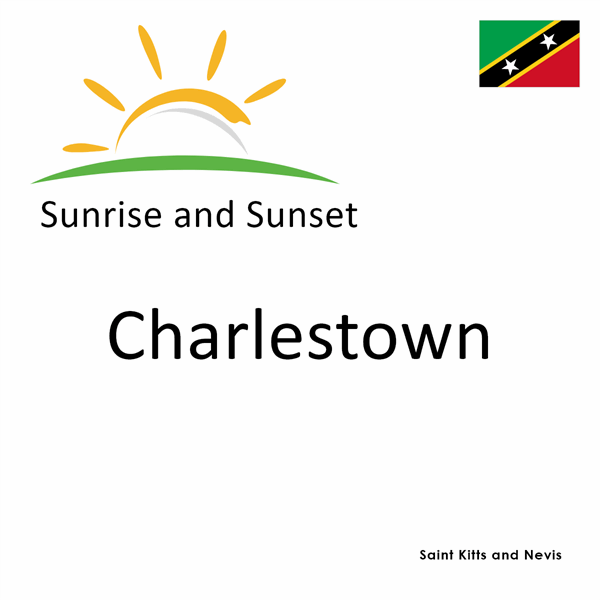 Sunrise and sunset times for Charlestown, Saint Kitts and Nevis