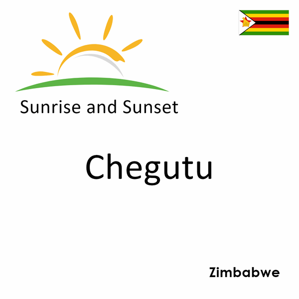 Sunrise and sunset times for Chegutu, Zimbabwe