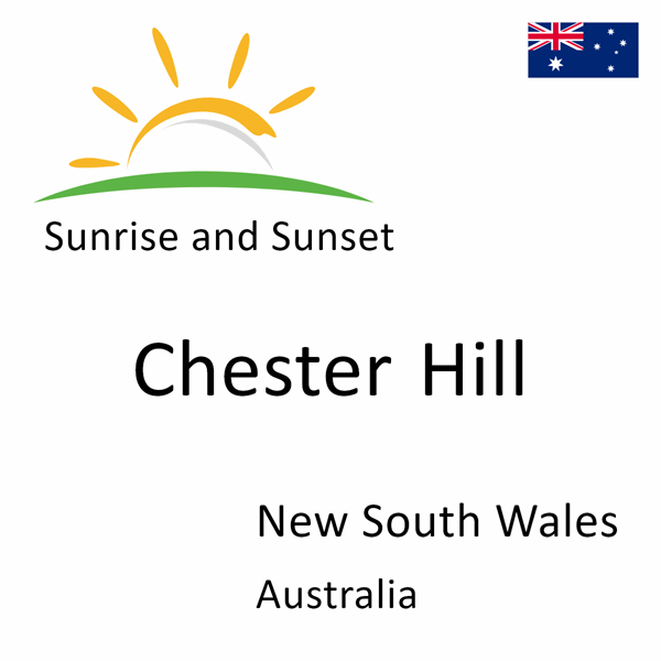 Sunrise and sunset times for Chester Hill, New South Wales, Australia