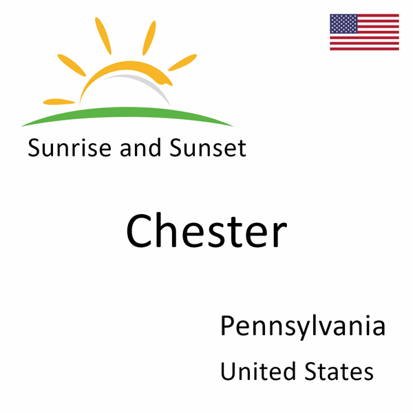 Sunrise and sunset times for Chester, Pennsylvania, United States