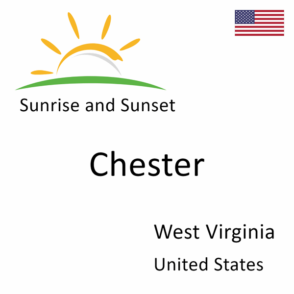 Sunrise and sunset times for Chester, West Virginia, United States