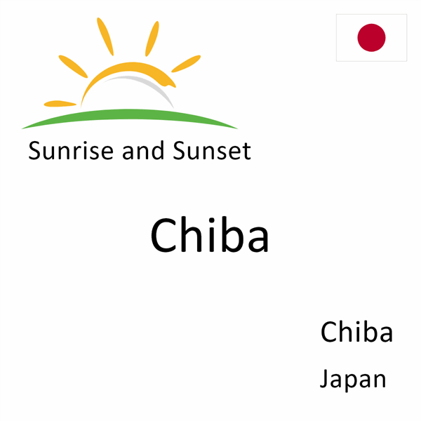 Sunrise and sunset times for Chiba, Chiba, Japan