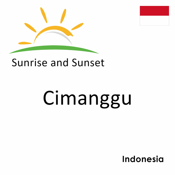 Sunrise and sunset times for Cimanggu, Indonesia